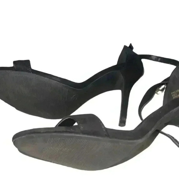 Lulus Black Suede Ankle Strap Heels - Picture 3 of 7